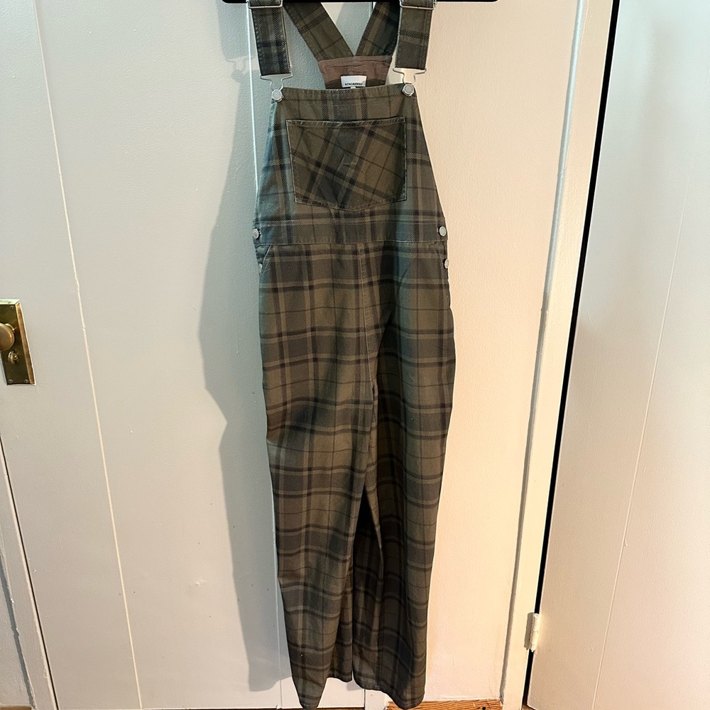 Weworewhat Basic Plaid Overalls - Only Worn Once!… - image 5